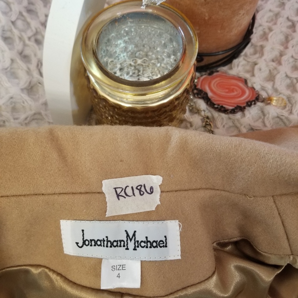 🌻🌺🌻VINTAGE JONATHAN MICHAEL LAMBSWOOL LONG COAT - Picture 5 of 7